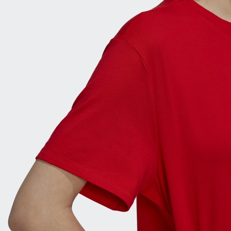 T-shirt Vermelha Adidas Com Estampa Do Fc Bayern