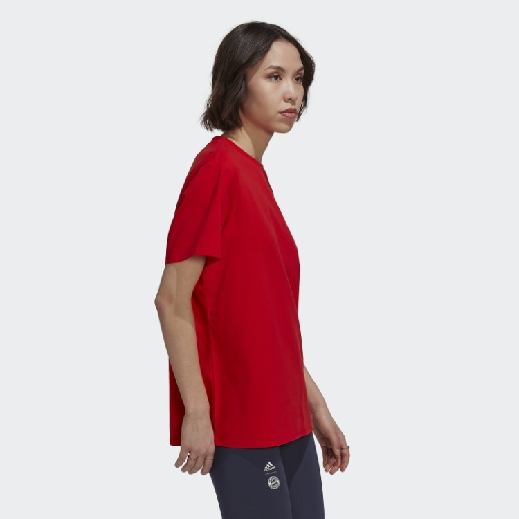 Camiseta Estampada Vermelha Do Fc Bayern Adidas