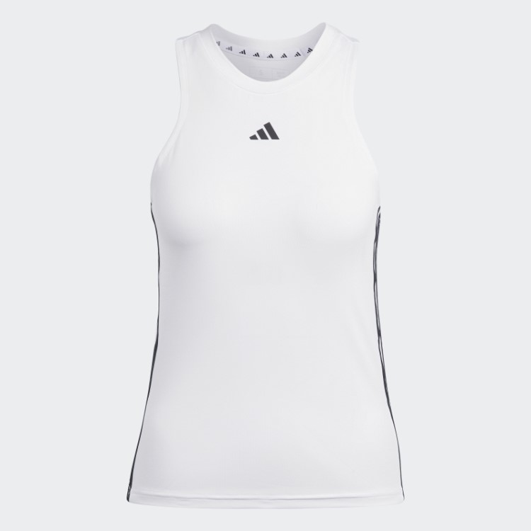 Regata Adidas Branca Aeroready Train Essentials Regular Com As Três Listras
