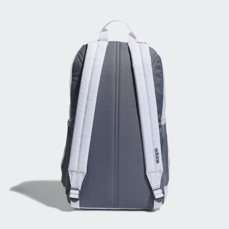 Mochila Clássica Cinza Claro Com As Três Listras Adidas