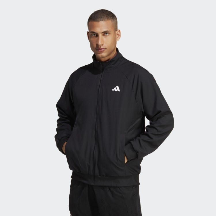 Adidas Melbourne Jaqueta De Tênis Reversível Em Malha Elástica Preta