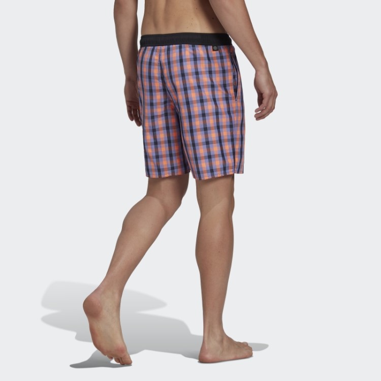 Short De Natação Xadrez Clássico Adidas Ink