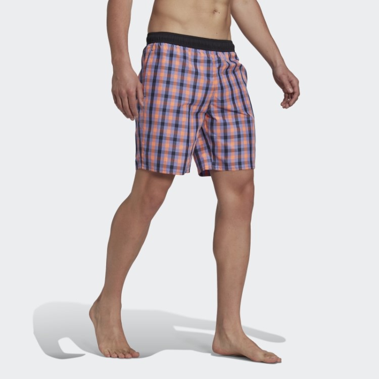 Short De Natação Xadrez Clássico Adidas Ink