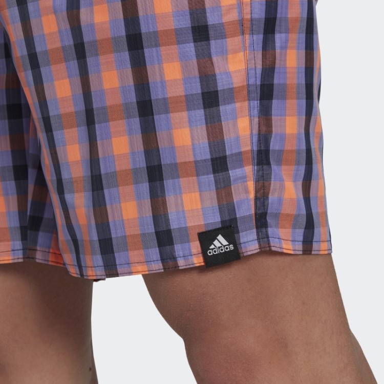 Short De Natação Xadrez Clássico Adidas Ink