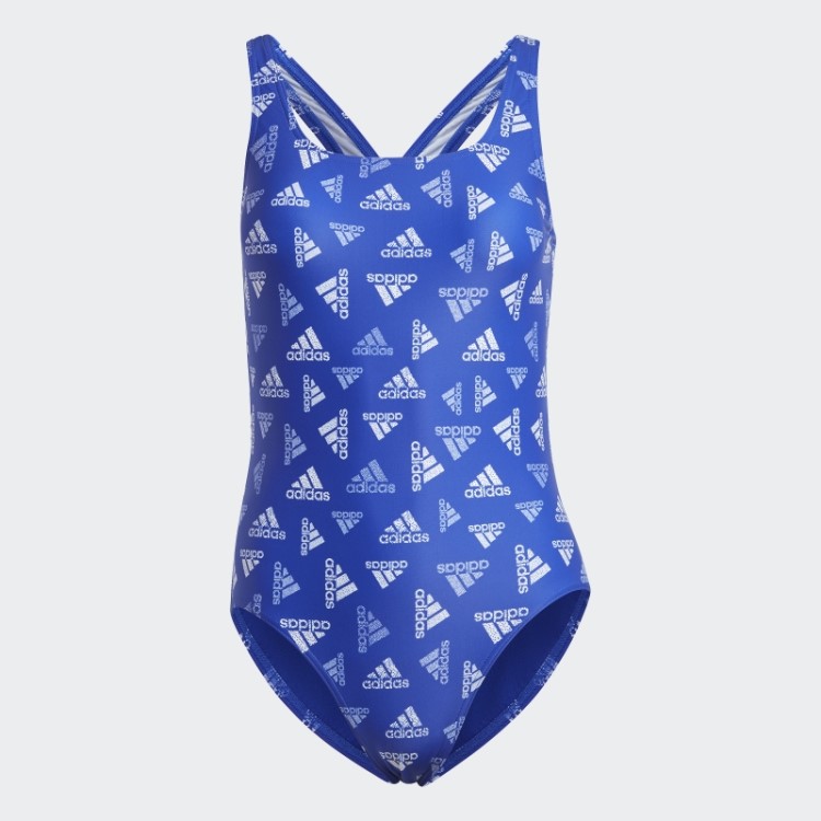 Adidas Maiô Esportivo Com Estampa Allover Azul Quente