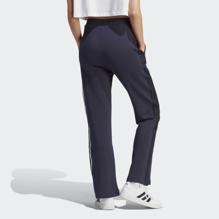 Calça Jogger Com As Três Listras Adidas E Cintura Alta Com Aplicação De Flores Em Chenille