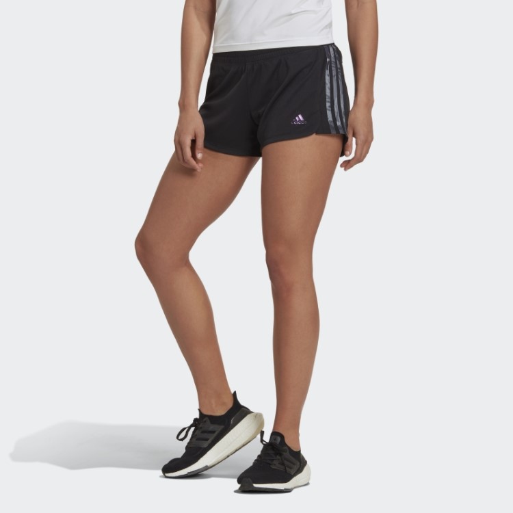 Bermuda Marcapasso Floral Preta Adidas Aeroready Made For Training