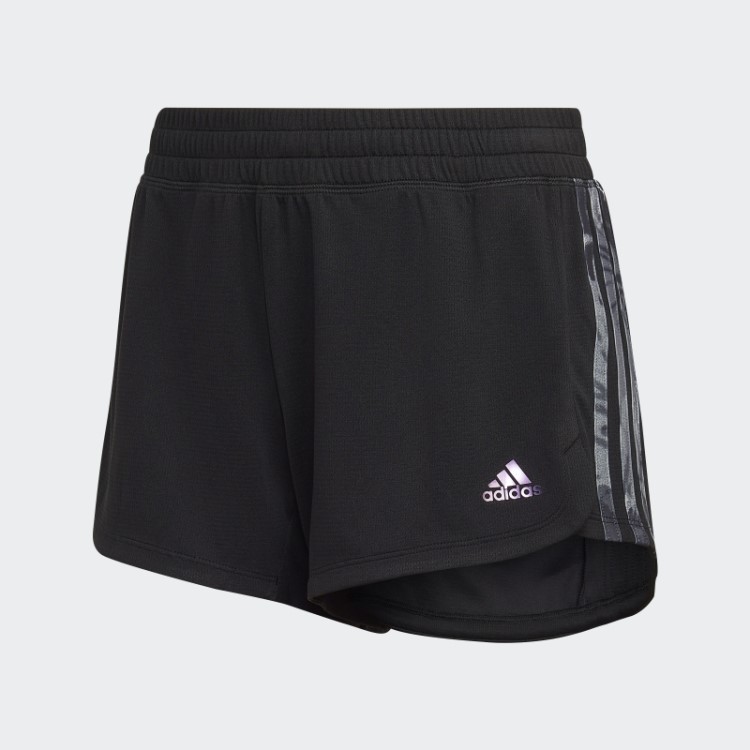 Bermuda Marcapasso Floral Preta Adidas Aeroready Made For Training