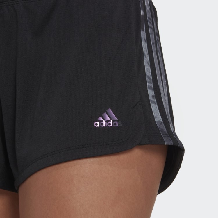 Bermuda Marcapasso Floral Preta Adidas Aeroready Made For Training