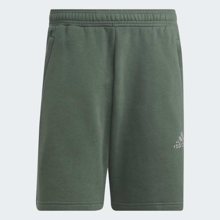 Emblema De Lã Reciclada De Estádio De óxido Verde De Shorts Esportivos Adidas