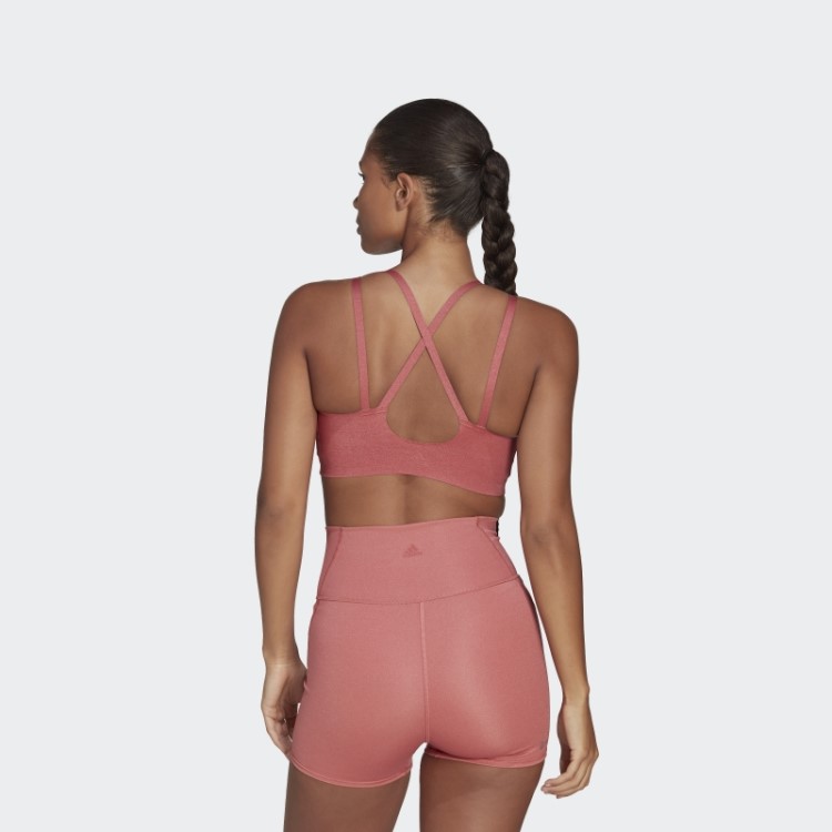 Sutiã De Fogo De Estúdio De Luxo De Ioga Com Suporte De Luz Adidas Vermelho