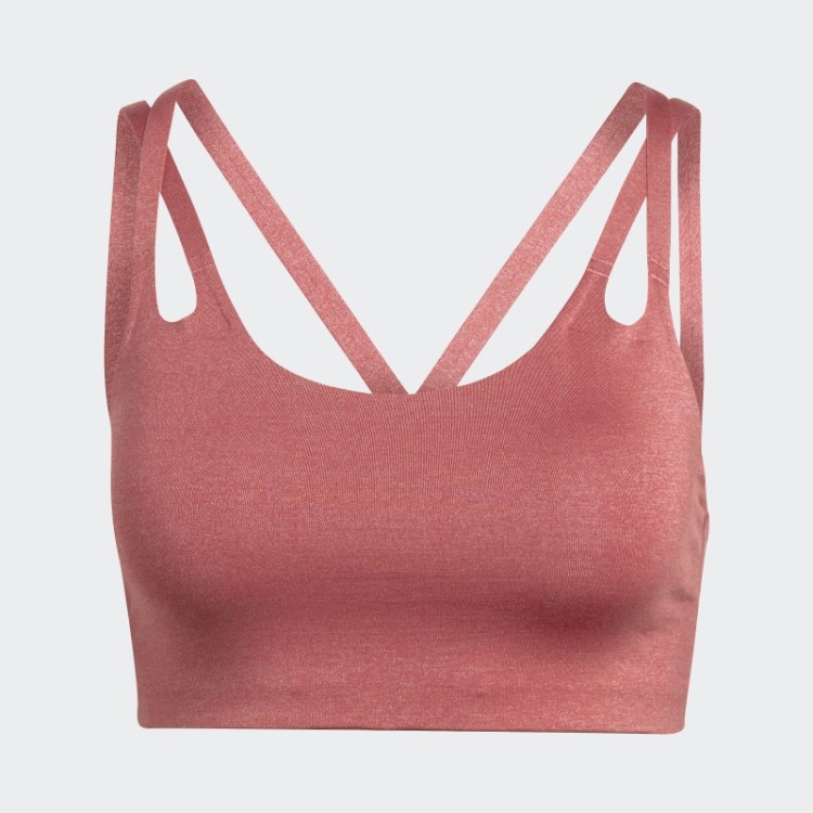 Sutiã De Fogo De Estúdio De Luxo De Ioga Com Suporte De Luz Adidas Vermelho