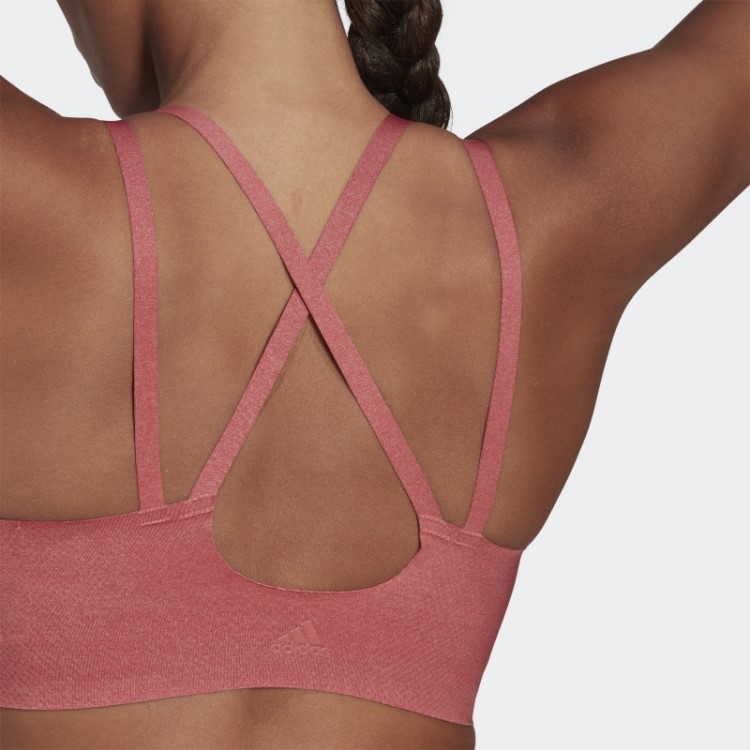Sutiã De Fogo De Estúdio De Luxo De Ioga Com Suporte De Luz Adidas Vermelho