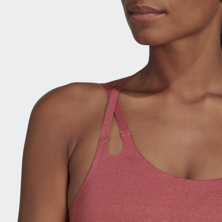 Sutiã De Fogo De Estúdio De Luxo De Ioga Com Suporte De Luz Adidas Vermelho