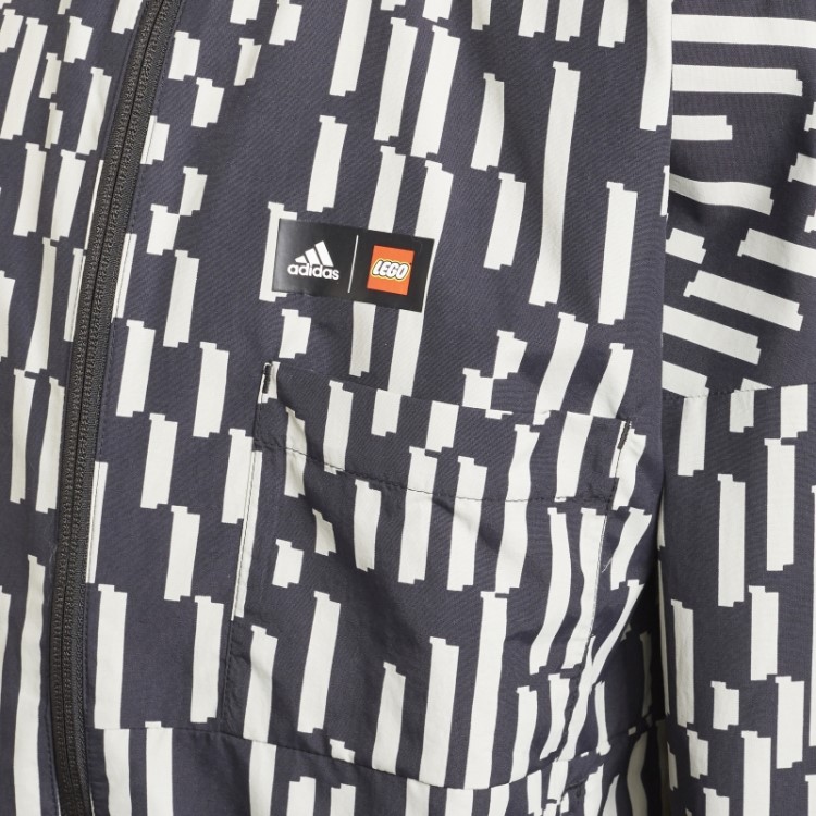 Blusão Adidas X Lego Vidiyo Cinza Metalizado
