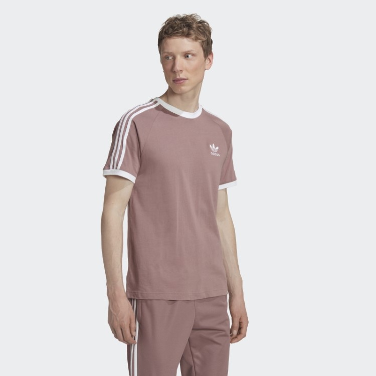 Camiseta Adicolor Classics Com As Três Listras Roxa Adidas