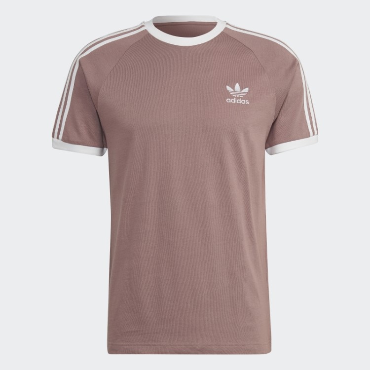 Camiseta Adicolor Classics Com As Três Listras Roxa Adidas
