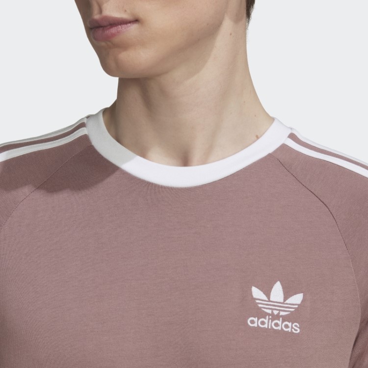 Camiseta Adicolor Classics Com As Três Listras Roxa Adidas