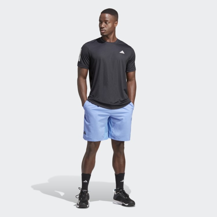 Camiseta De Tênis Adidas Black Club Com As Três Listras