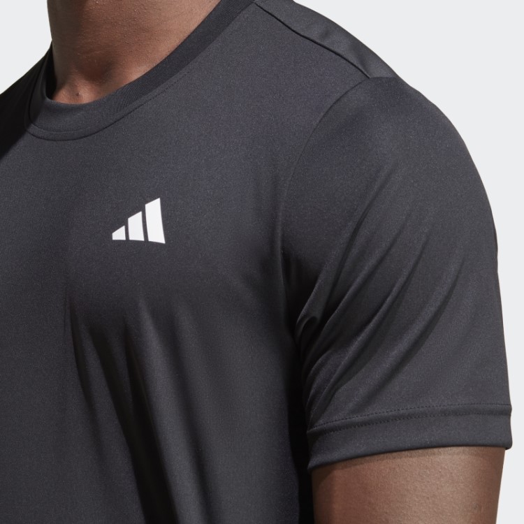 Camiseta De Tênis Adidas Black Club Com As Três Listras