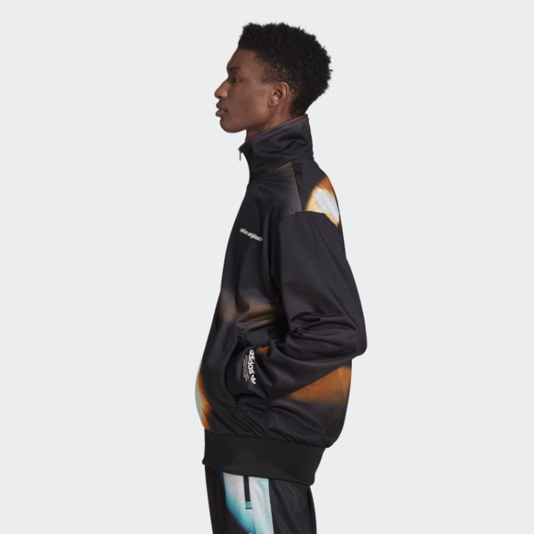 Jaqueta Preta Adidas Y2k Com Gráficos