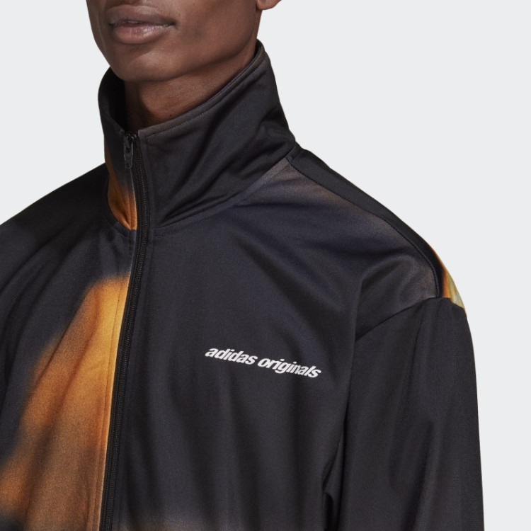 Jaqueta Preta Adidas Y2k Com Gráficos