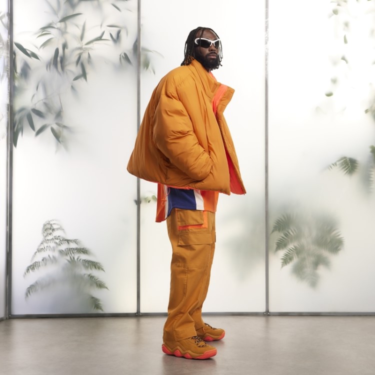 Jaqueta Puffer De Nylon Laranja Claro Adidas Focus (todos Os Gêneros)