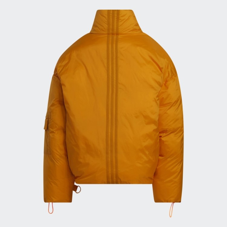 Jaqueta Puffer De Nylon Laranja Claro Adidas Focus (todos Os Gêneros)