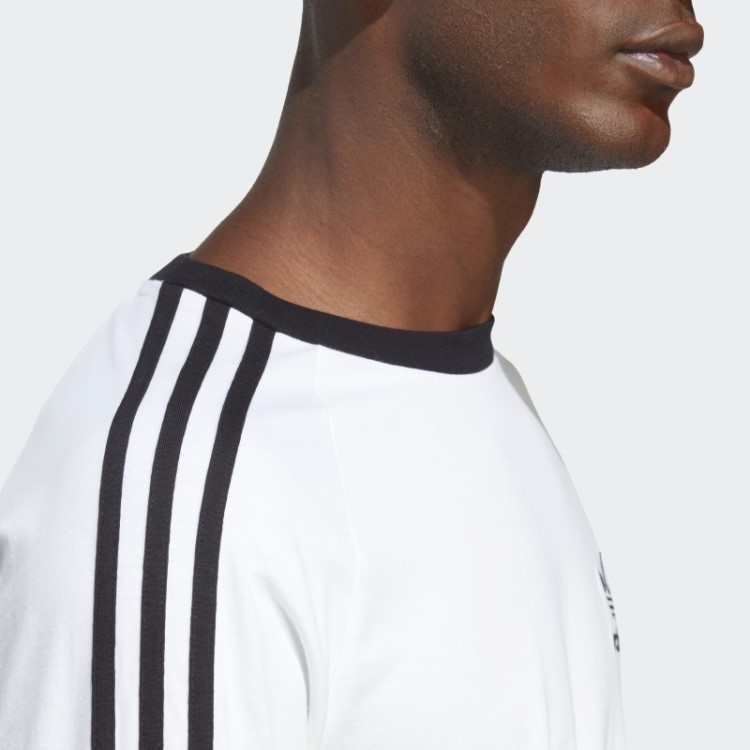 Blusa Adidas Adicolor Classics Branca Manga Longa Com As Três Listras