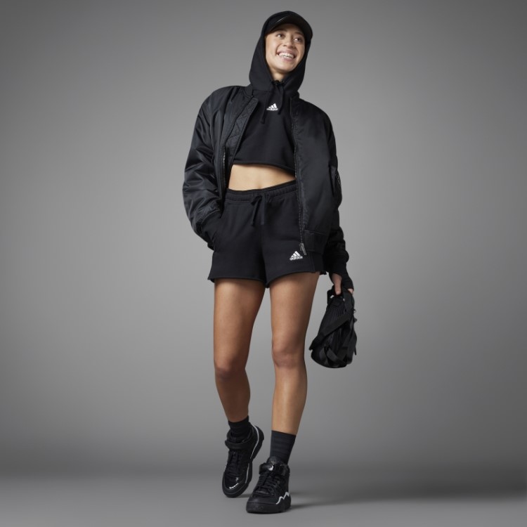 Moletom Cropped Adidas Black Collective Power