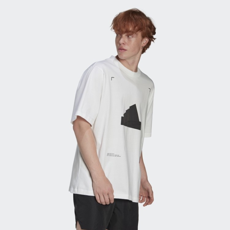Camiseta Oversized Branca Adidas