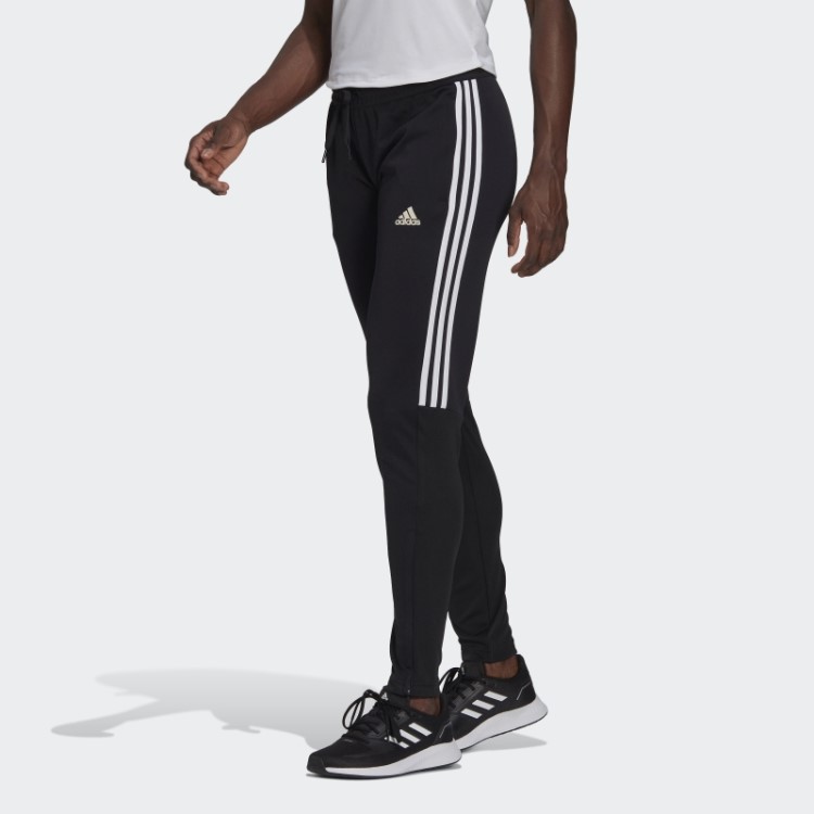 Calça Aeroready Sereno Cut 3 Listras Slim Afunilada Adidas Preta
