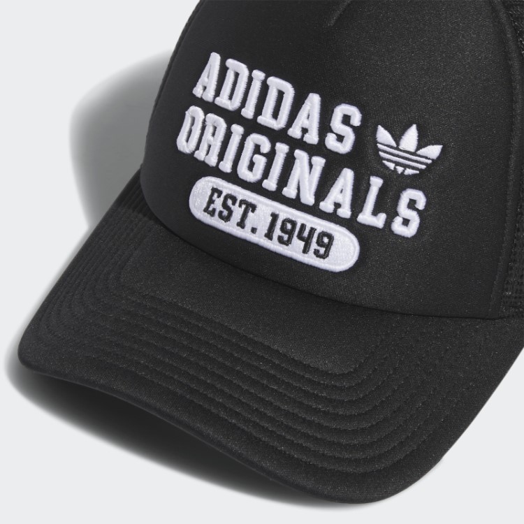 Novo Boné De Caminhoneiro Infantil Preto Adidas