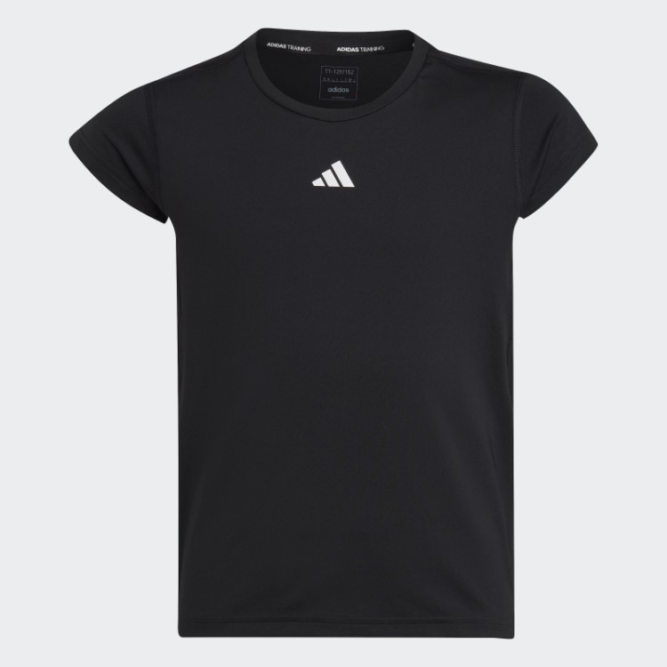 Camiseta Preta Adidas Aeroready Com As Três Listras
