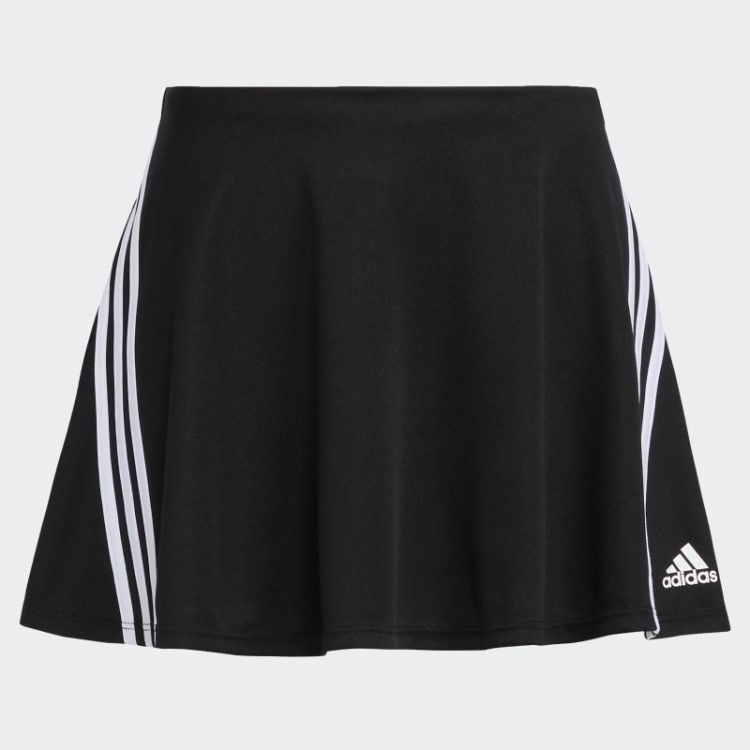 Skort Preto Com As 3 Riscas Adidas