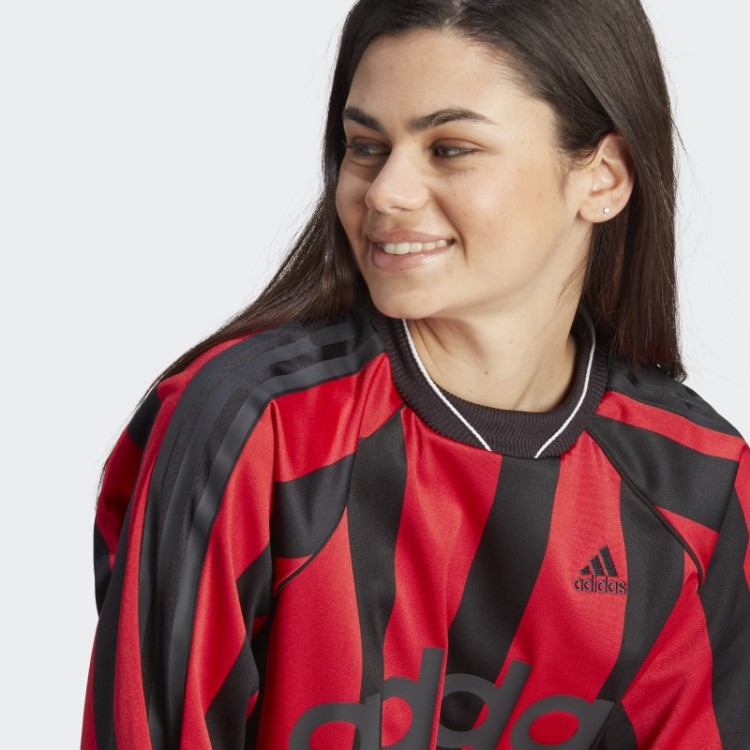 Adidas Jacquard Camisa De Manga Comprida Preto