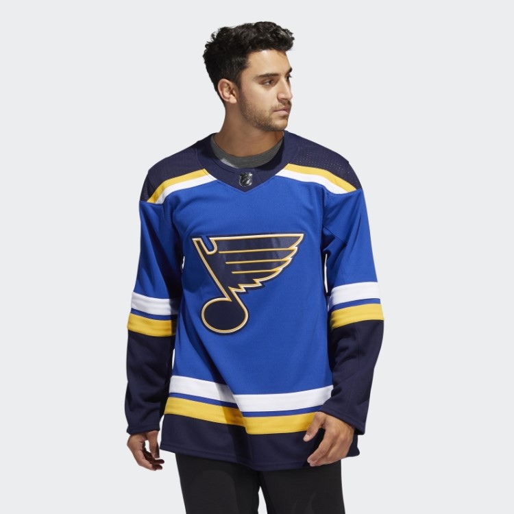 Blues Home Autêntico Jersey Adidas St Louis Royal