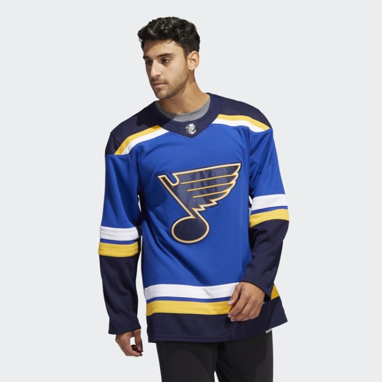 Blues Home Autêntico Jersey Adidas St Louis Royal