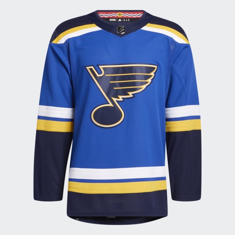 Blues Home Autêntico Jersey Adidas St Louis Royal