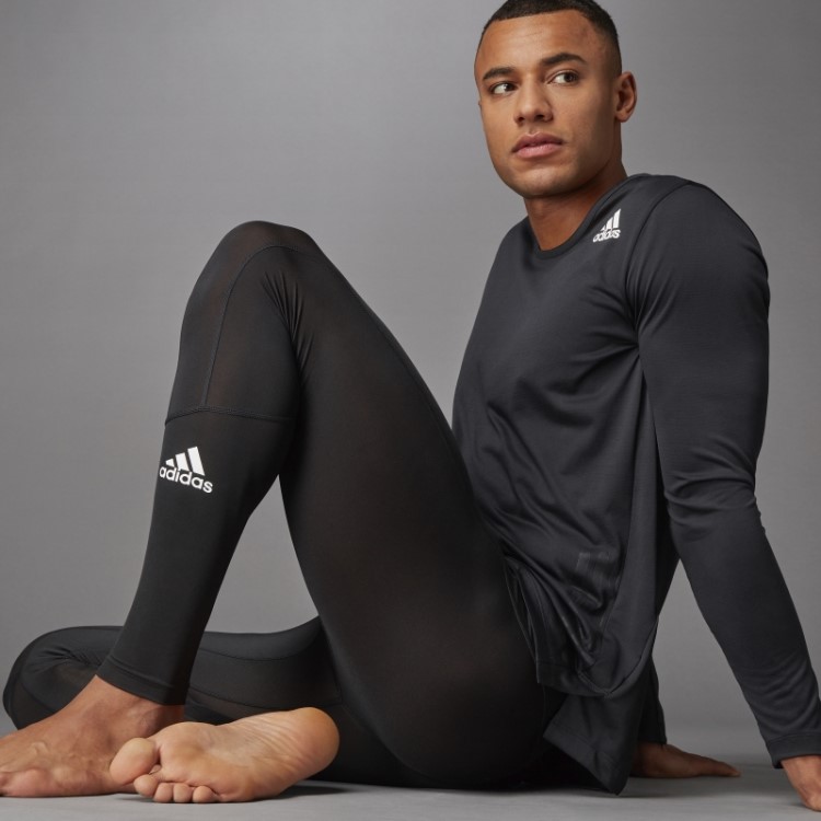 Meia-calça Preta Techfit Adidas