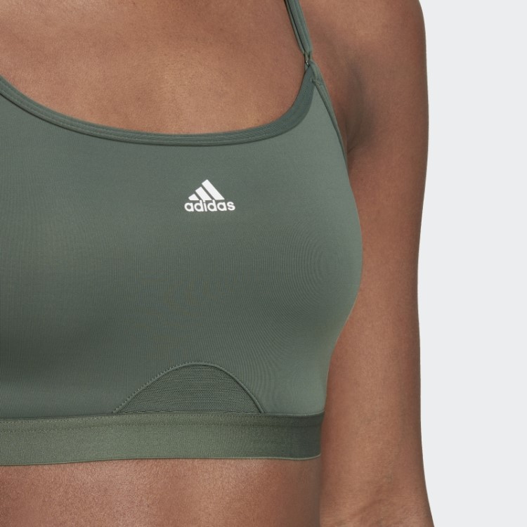 Sutiã Adidas Aeroreact Training Light-support Green Oxide