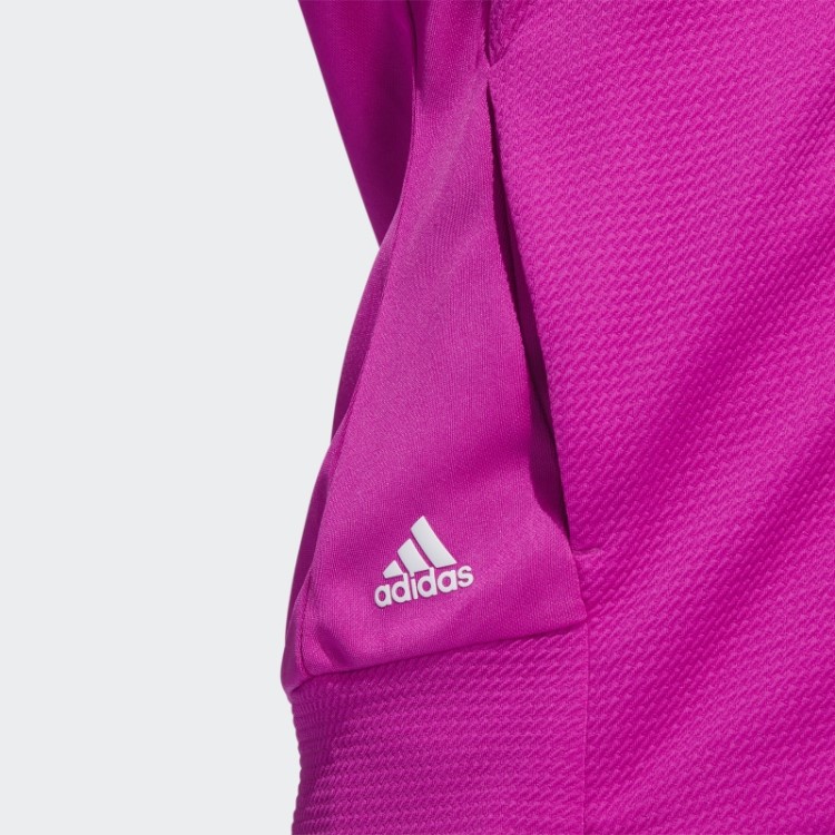 Jaqueta Adidas Texturizada Fúcsia Com Zíper Na Moda