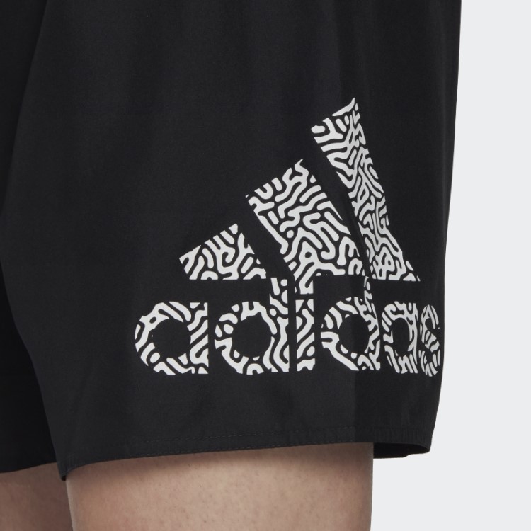 Bermuda De Natação Curta Preta Clx Adidas