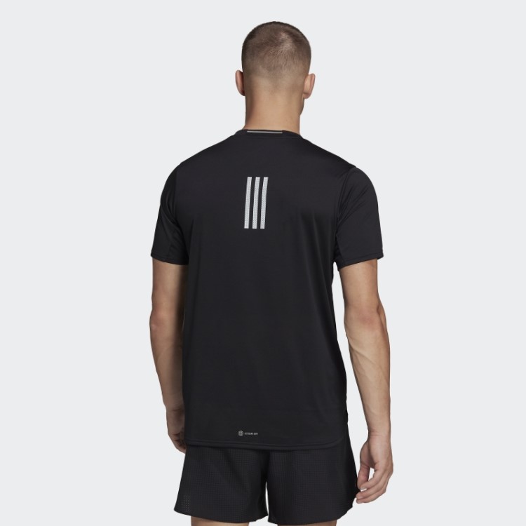 Camiseta Preta Desenhada 4 Running Adidas