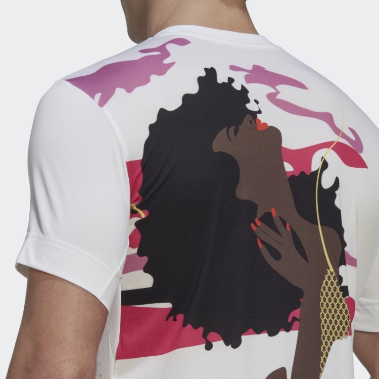 Camiseta Branca Adidas Tennis New York Graphic
