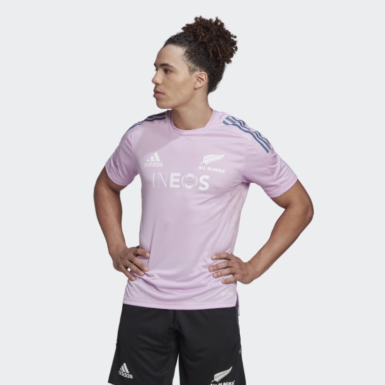T-shirt All Black Rugby Performance Lilás Adidas