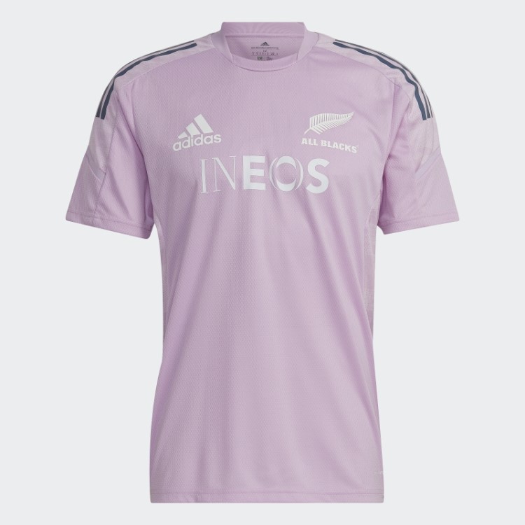 T-shirt All Black Rugby Performance Lilás Adidas