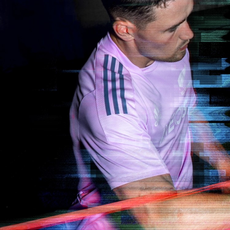 T-shirt All Black Rugby Performance Lilás Adidas