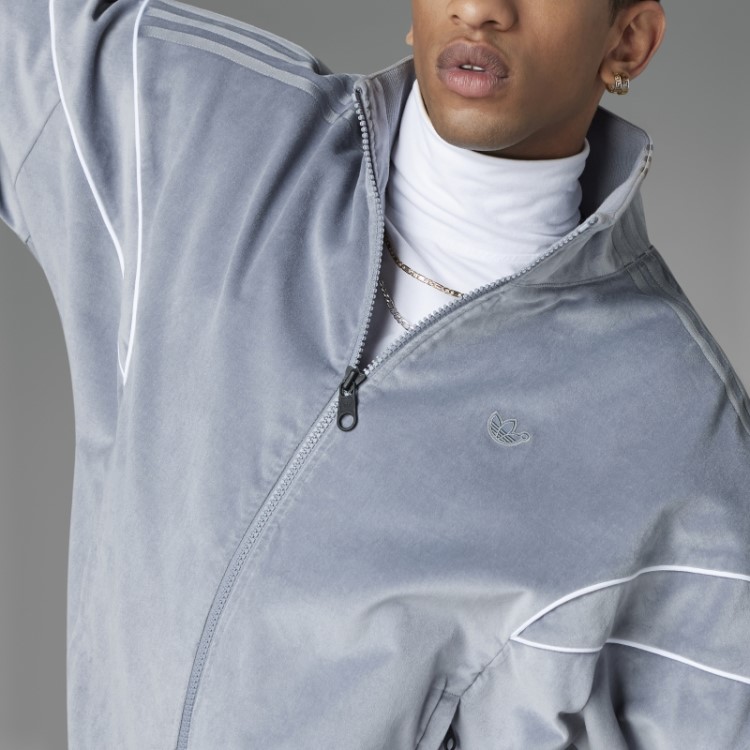 Versão Azul Challenger Track Top Adidas Cinza