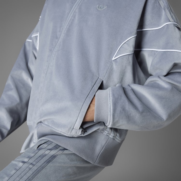 Versão Azul Challenger Track Top Adidas Cinza